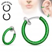 Faux piercing anneau oreille ou nez (sans per�age) � motif �claboussures