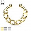 Faux piercing septum � maillons rigides