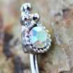 Piercing arcade avec embout couronn� � zirconium