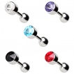 Piercing cartilage acier � cristal facett�