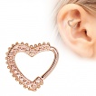 Piercing cartilage coeur ornemental cuivr�