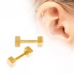 Piercing cartilage h�lix plaqu� or � cubes
