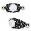 Piercing helix � �cailles de dragon et orbe d'opale
