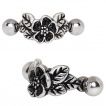 Piercing helix � fleur Hibiscus style ancien