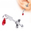 Piercing lobe oreille en forme d'�p�e style faux �carteur