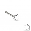 Piercing nez stud droit en acier avec embout �toile