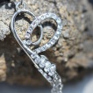 Piercing nombril coeur �tincelant