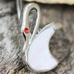 Piercing nombril cygne � Opale