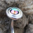 Piercing nombril � disques sertis Vitrail Medium