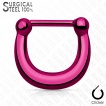 Piercing septum fer � cheval en acier � clip