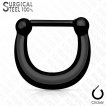 Piercing septum fer � cheval en acier � clip