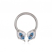 Piercing septum / fer � cheval yeux �gyptiens