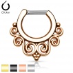 Piercing septum style tribal � spirales
