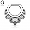Piercing septum style tribal � spirales