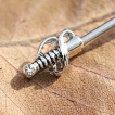 Piercing téton épée de duelliste