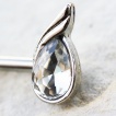 Piercing téton à gouttes zirconia élégantes