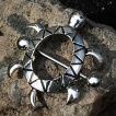 Piercing téton tortue de mer
