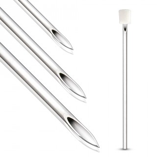 Aiguille piercing st�rile triple biseau � usage unique