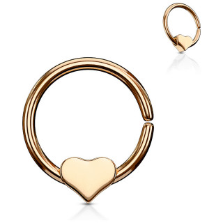 Anneau acier (tordable) cuivr� � coeur amovible