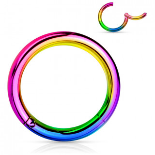 Anneau Arc en ciel � segment charni�re en acier
