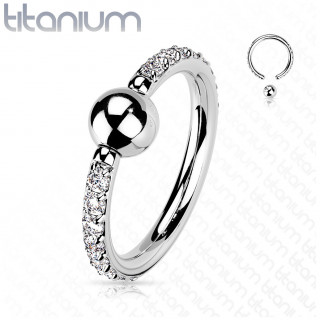 Anneau CBR en Titane � pourtour de zirconiums