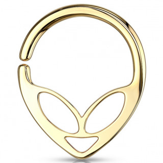 Anneau dor� � visage extra-terrestre (septum, cartilage...)