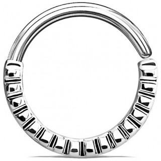 Anneau pliable style gauffr� (septum / cartilage oreille)