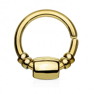 Anneau (tordable) � perles cylindriques - Dor�