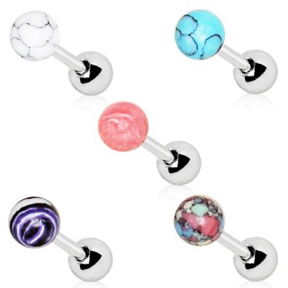 Barbell cartilage � boule en pierre