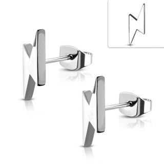 Clous d'oreille acier � �clairs