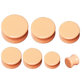 Ecarteur plug couleur p�che / peau en pierre