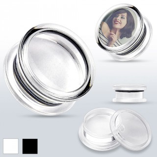 Ecarteur plug en acrylique � cadre photo