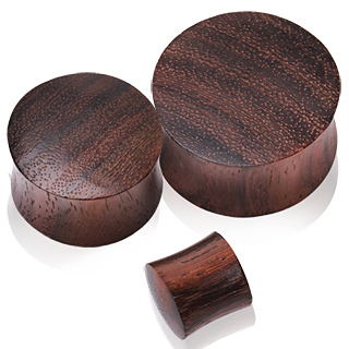 Ecarteur plug en bois de Sono marron fonc�