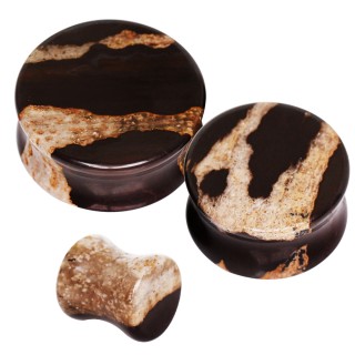 Ecarteur plug en pierre de z�bre africaine