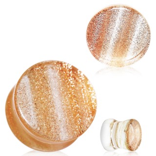 Ecarteur plug en verre aspect sabl�