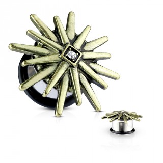 Ecarteur plug soleil tribal ardent dor�