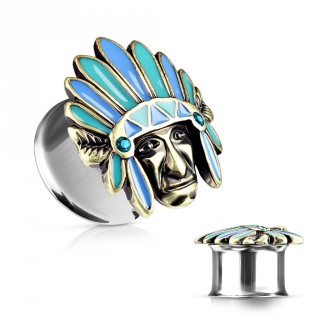 Ecarteur plug t�te de chef indien