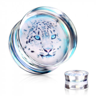 Ecarteur plug transparent � panth�re des neiges