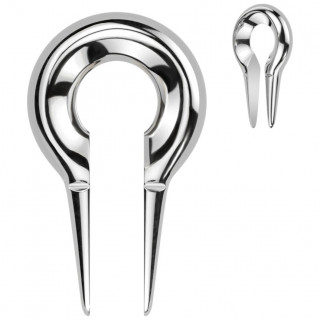 Ecarteur poids d'oreille style trou de cl� en acier
