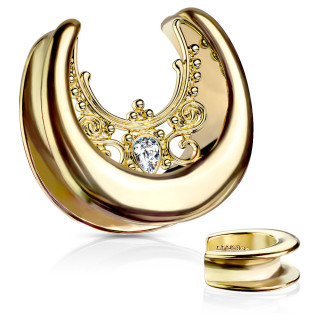 Ecarteur saddle U en acier Dor� � ornement style dentelle