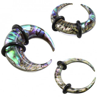 Ecarteur style cornes de buffle en abalone et r�sine