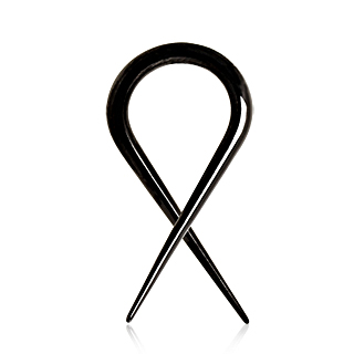 Ecarteur taper twist� en acier plaqu� PVD noir