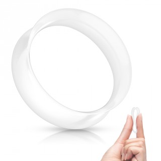 Ecarteur tunnel Blanc �vas� en silicone ultra souple