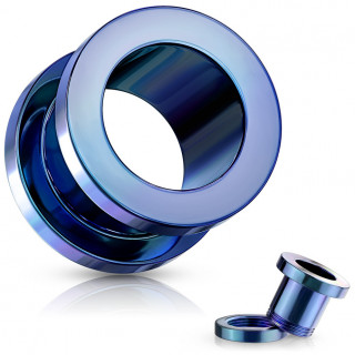 Ecarteur Tunnel bleu vissable en acier � bordure large