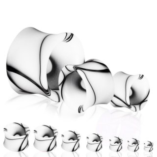 Ecarteur tunnel en acrylique marbr� blanc