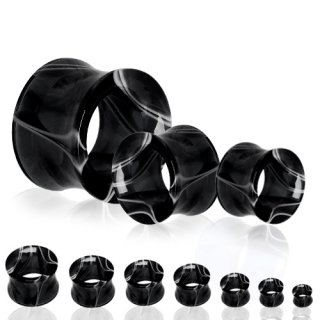 Ecarteur tunnel en acrylique marbr� noir