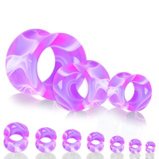 Ecarteur tunnel en acrylique marbr� poupre