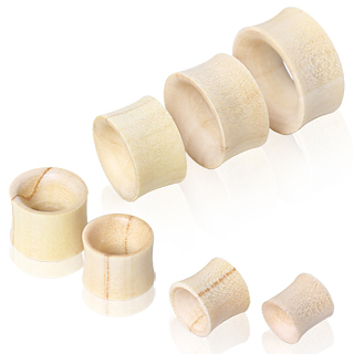 Ecarteur tunnel en bois de crocodile blanc cr�me