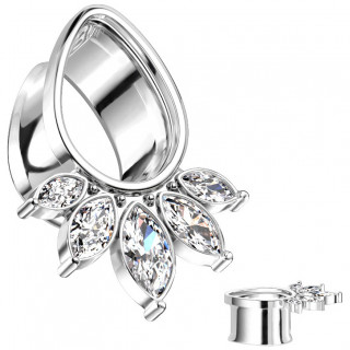 Ecarteur tunnel goutte � �ventail de zirconiums