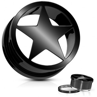 Ecarteur tunnel Noir �toile en acier